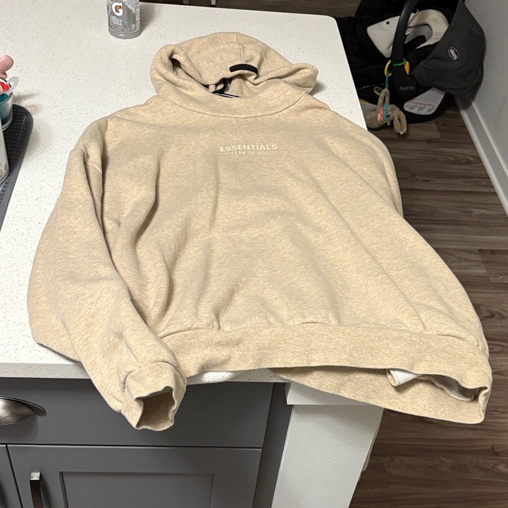 Essentials Light Tan Hoodie